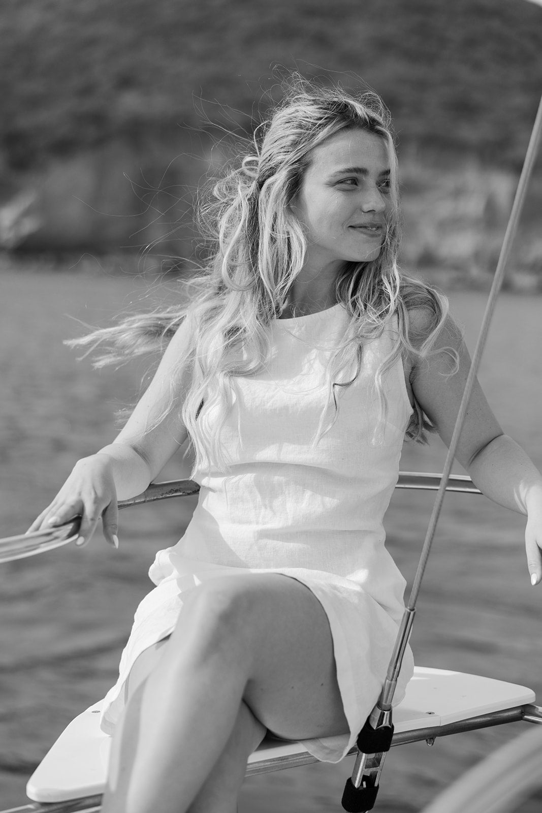 High end classy linen shift dress