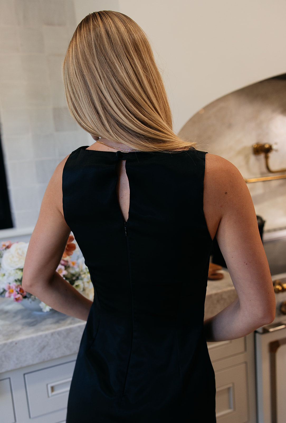 Silk Bardot Shift Dress