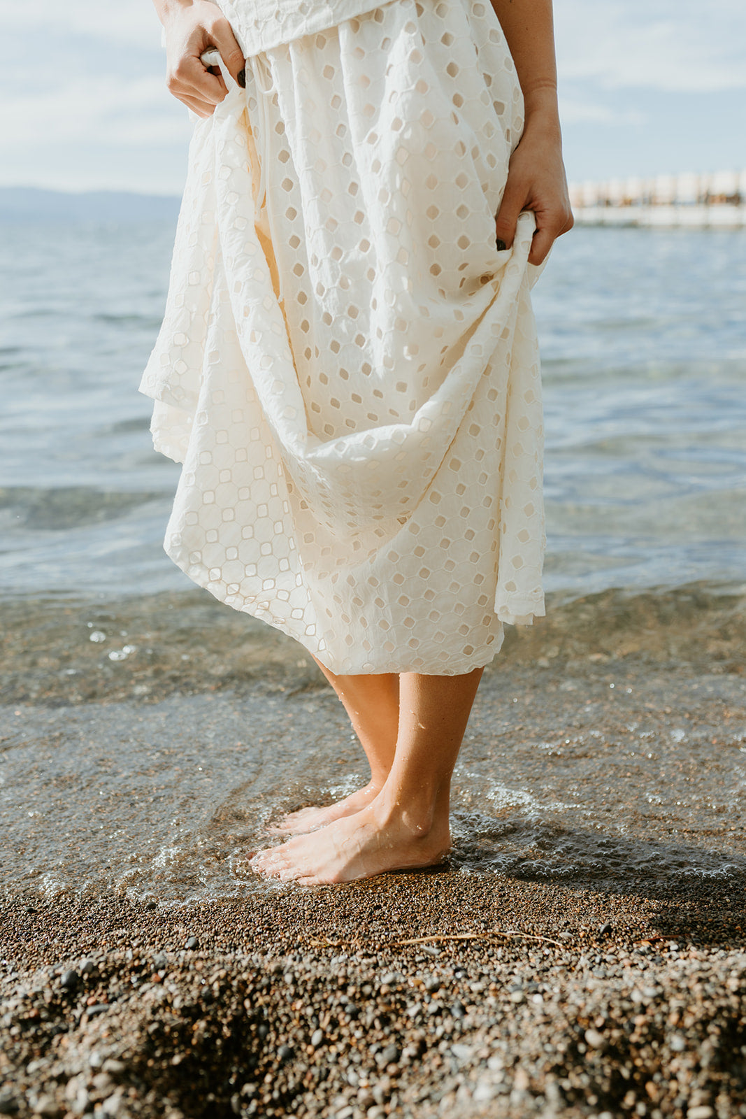 Anne Eyelet Maxi Skirt