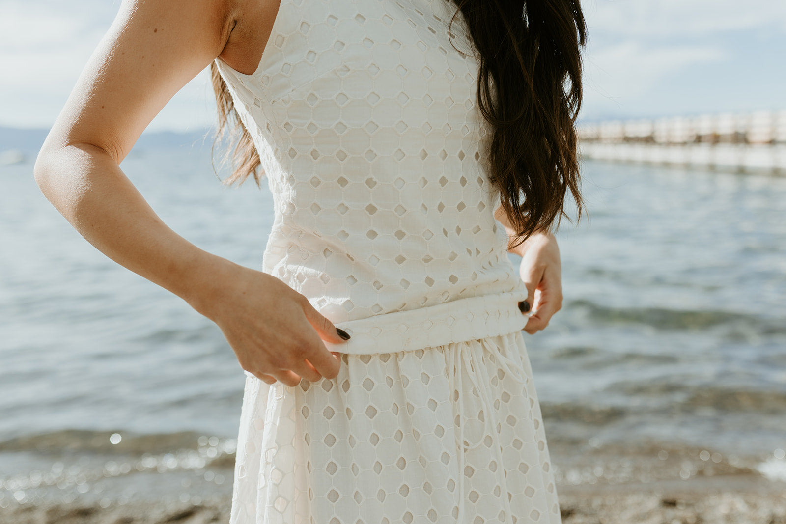 Anne Eyelet Maxi Skirt