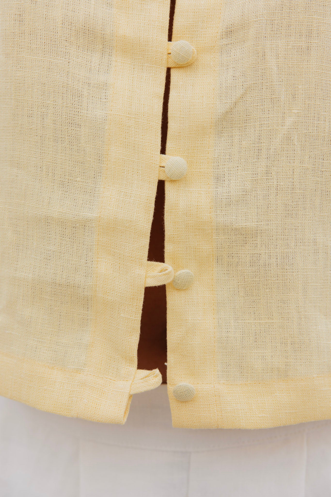 Bessette Linen Button Cardigan