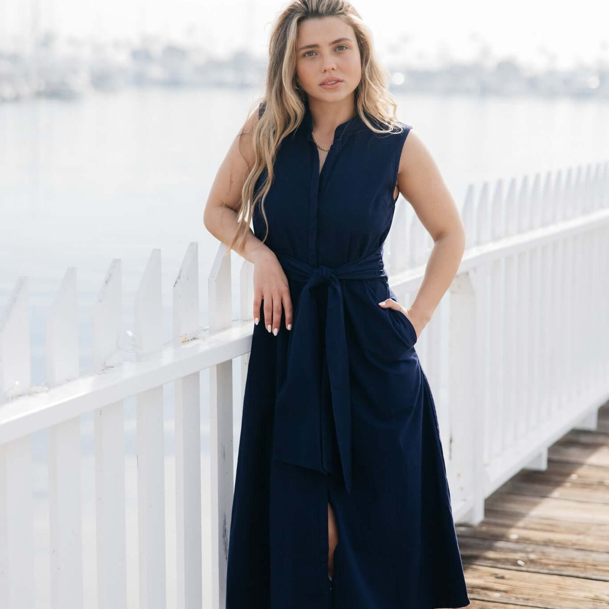 Marilyn Cotton Tie Dress